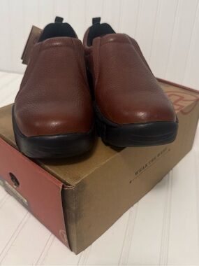 Roper Brown Leather Slip-On Comfort Loafers Multiple Sizes